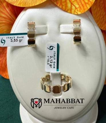 Mahabbat 209-195 вес 5.66 г золото, фианит