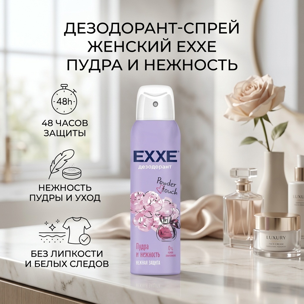 EXXE Пудра и нежность дезодорант для женщин 150 мл