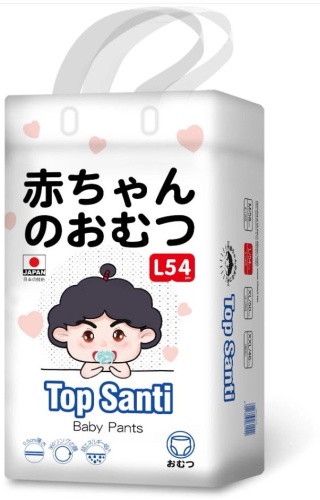 Подгузники-трусики Top Santi Top Santi L, 54 шт