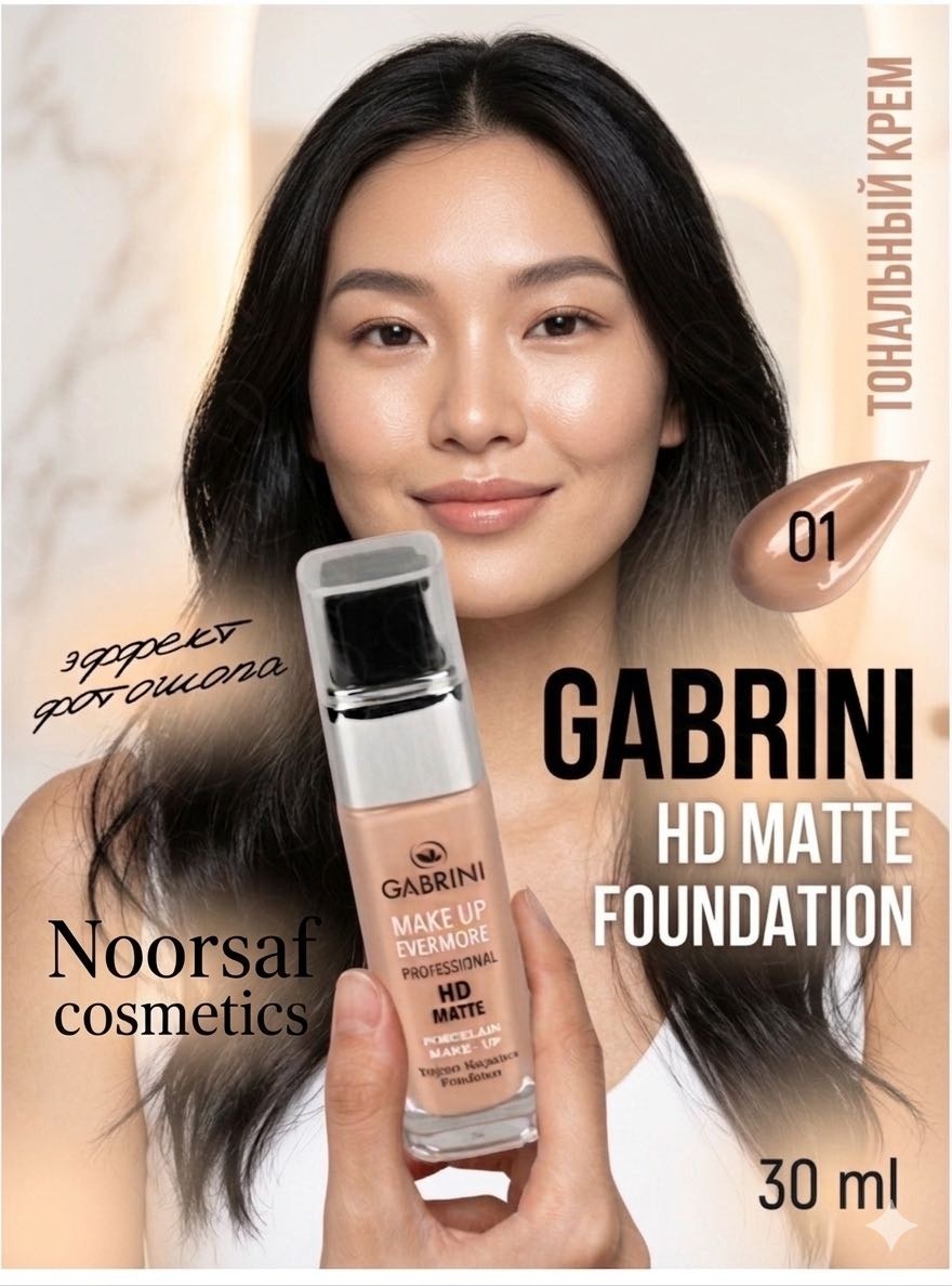Gabrini HD Matte Foundation тональный крем 01 30 мл