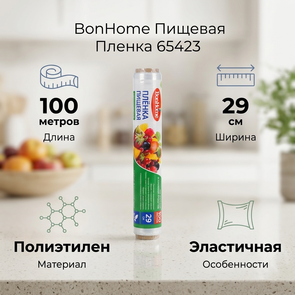 BonHome пищевая пленка 65423 для хранения продуктов