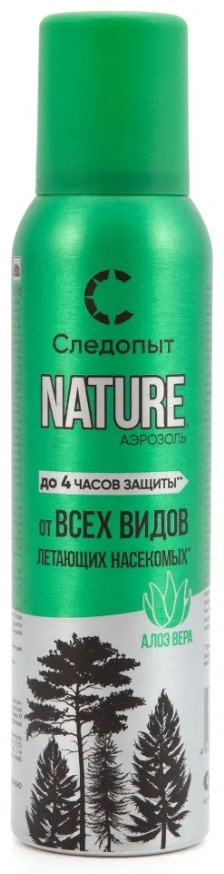 Аэрозоль Следопыт Репеллент c алоэ вера, от всех видов летающих насекомых 150 мл