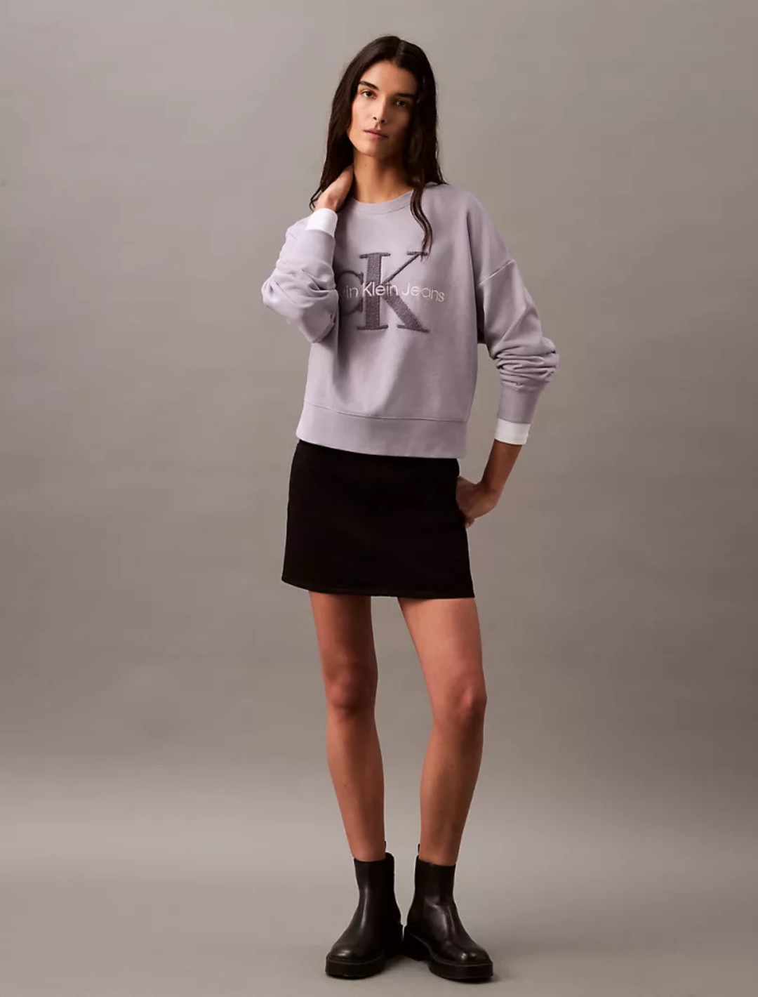 Свитшот Calvin Klein сиреневый