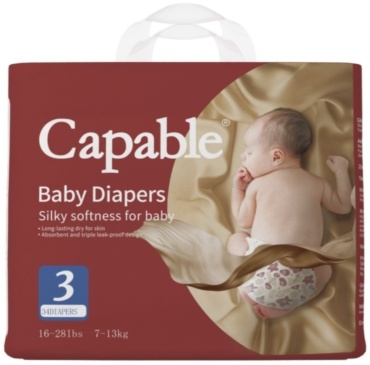Подгузники Capable M M, 34 шт