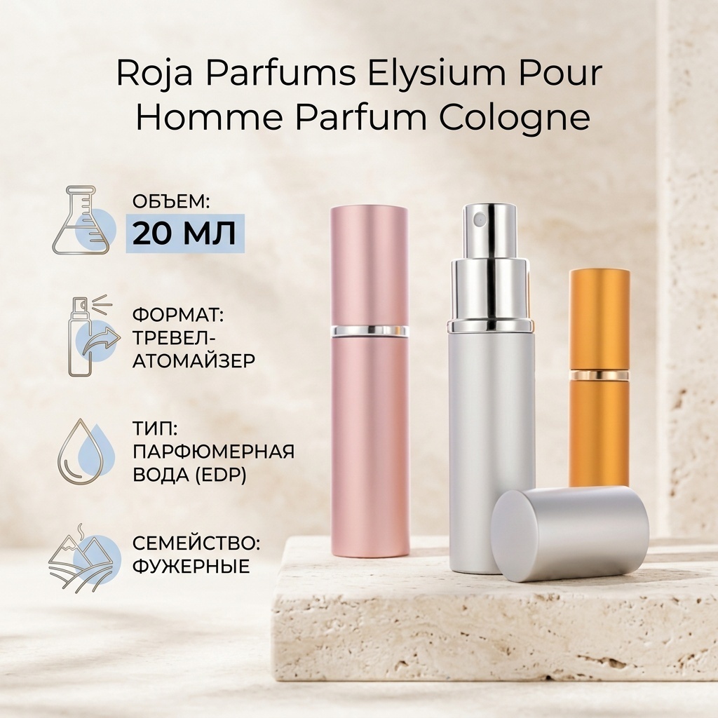ROJA Parfums Roja Parfums Elysium Pour Homme Parfum Cologne парфюмерная вода EDP 20 мл, для мужчин