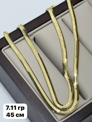 Sandu gold 6508523 длина 45 см, вес 7.11 г золото, плетение снейк