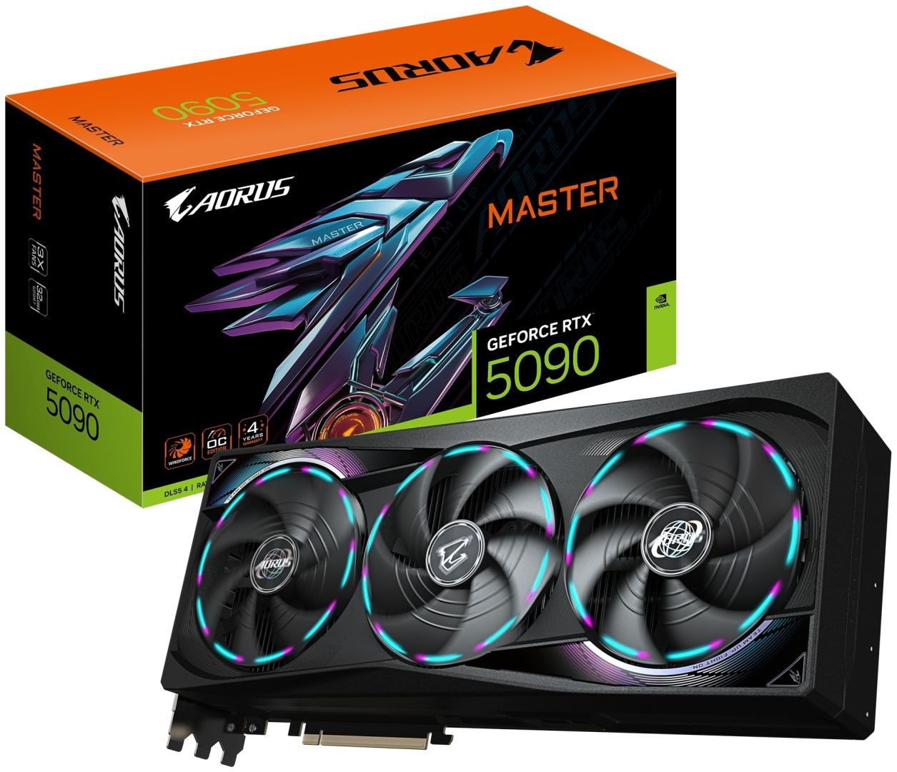 Видеокарта GIGABYTE RTX 5090 Aorus Master GV-N5090AORUS M-32GD 32 Гб
