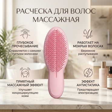 SPAZZOLA PER CAPELLI массажная расческа 15х6х2,5 см.