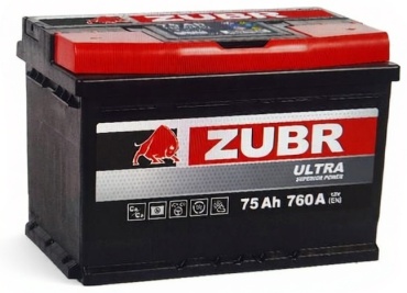 ZUBR ZU750 Ultra 75 Ач обратная