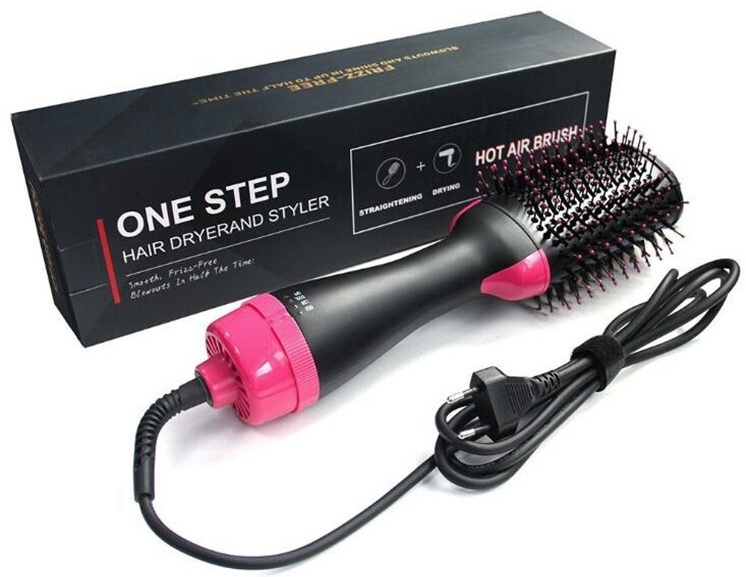 One Step Hair фен-щетка черный, розовый