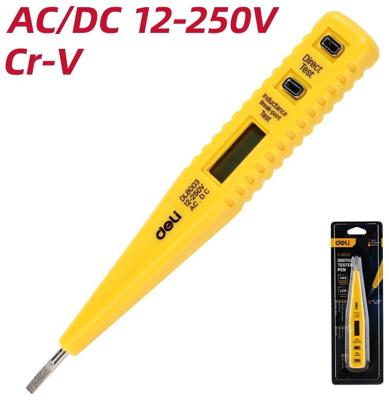 DELI индикатор напряжения EDL8003, цифровой