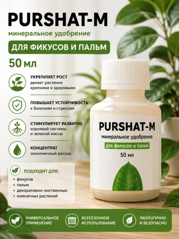 Пуршат жидкое для фикусов и пальм 50 мл