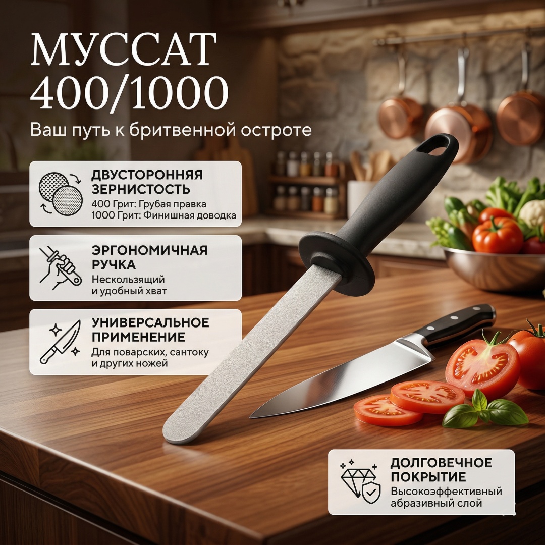 Викинг мусат для заточки VKN-1459, синтетический алмаз