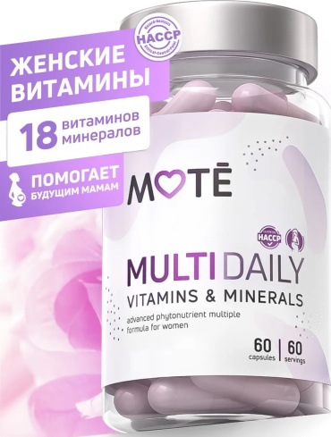 Mote Мультивитамины для женщин Multi daily капсулы 60 шт
