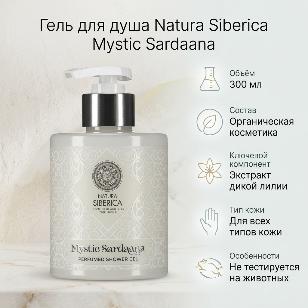 Natura Siberica Парфюмированный гель для душа гель 300 мл