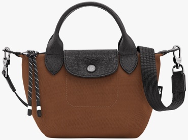 Мини-сумка Longchamp полиамид шоколадный