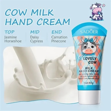 SADOER Milk Moisturizing and Hydrating Hand Cream Увлажняющий и питательный крем для рук «Молоко» крем для рук 60 г