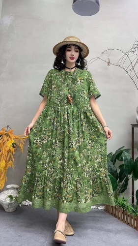 Повседневное платье FASHION хаки
