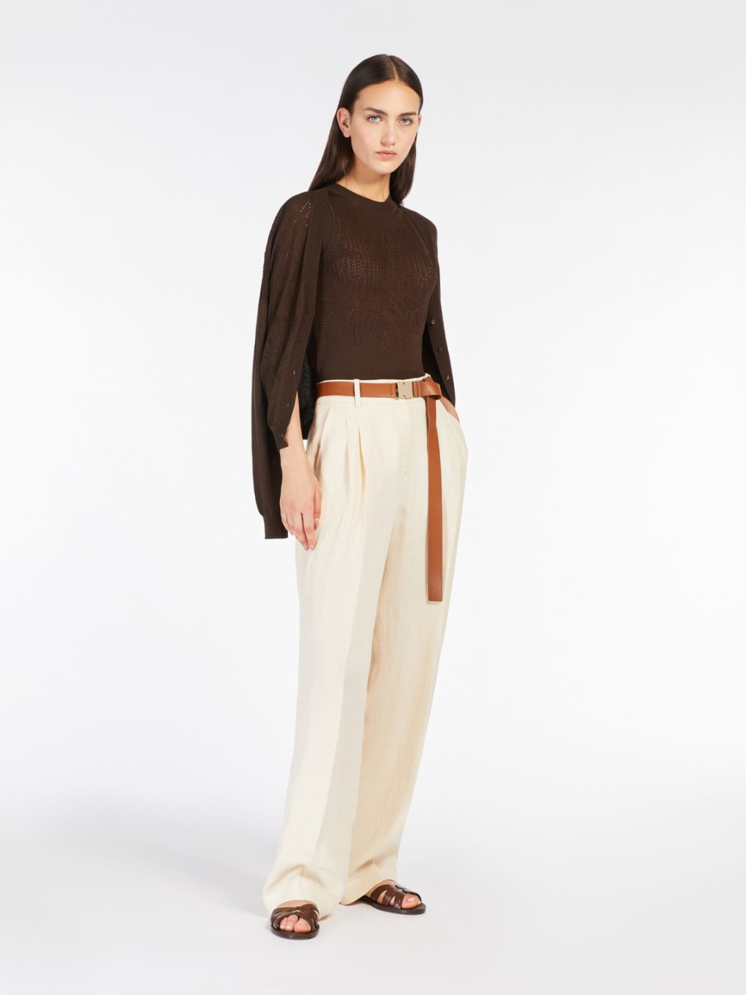 Повседневные брюки Max Mara светло-бежевый