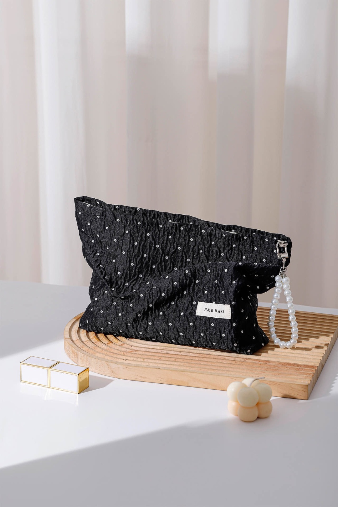 RoseAmi косметичка текстиль черный 18X26 см