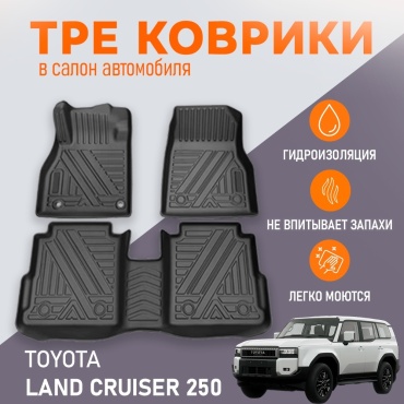 EVA KZ TPE170128 Toyota Land Cruiser Prado 2024-2026 черный