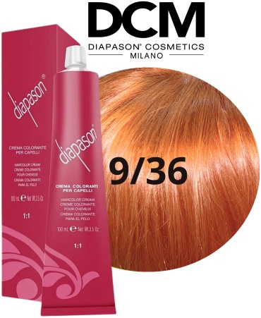 Diapason Cosmetics Milano Diapason 9/36 медно-золотистый крем-краска 100 мл