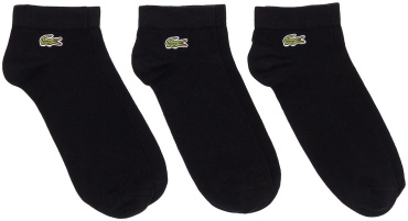 Носки LACOSTE 3 пары черный 35-38