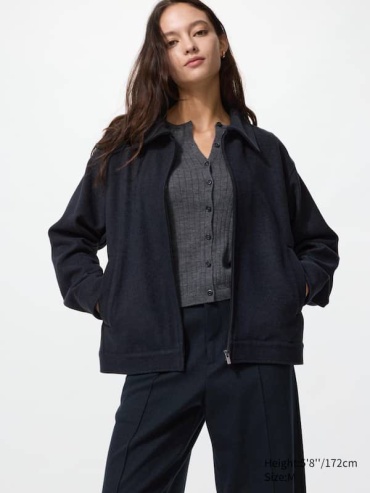 Бомбер Uniqlo синий