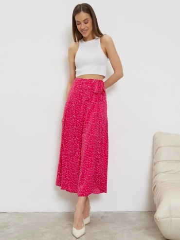 Юбка на запах Visemans красный