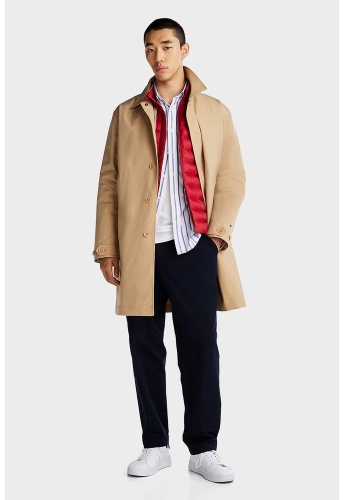 Пальто Tommy Hilfiger бежевый