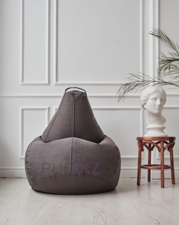 Кресло-мешок Beless 2XL/150X100SAN серый, чехол велюр, серый