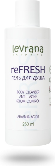 Levrana reFRESH для душа гель 250 мл