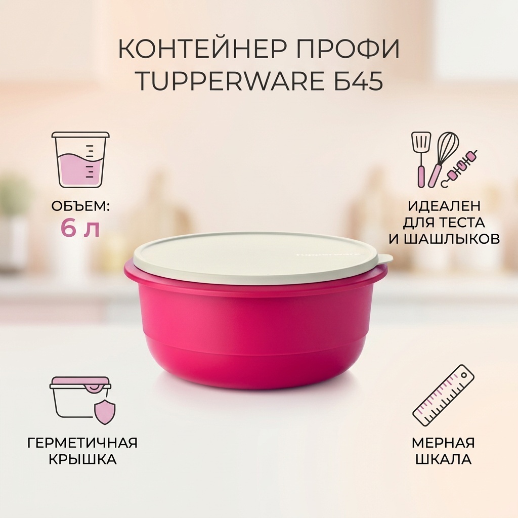 Tupperware Профи контейнер Б45, пластик
