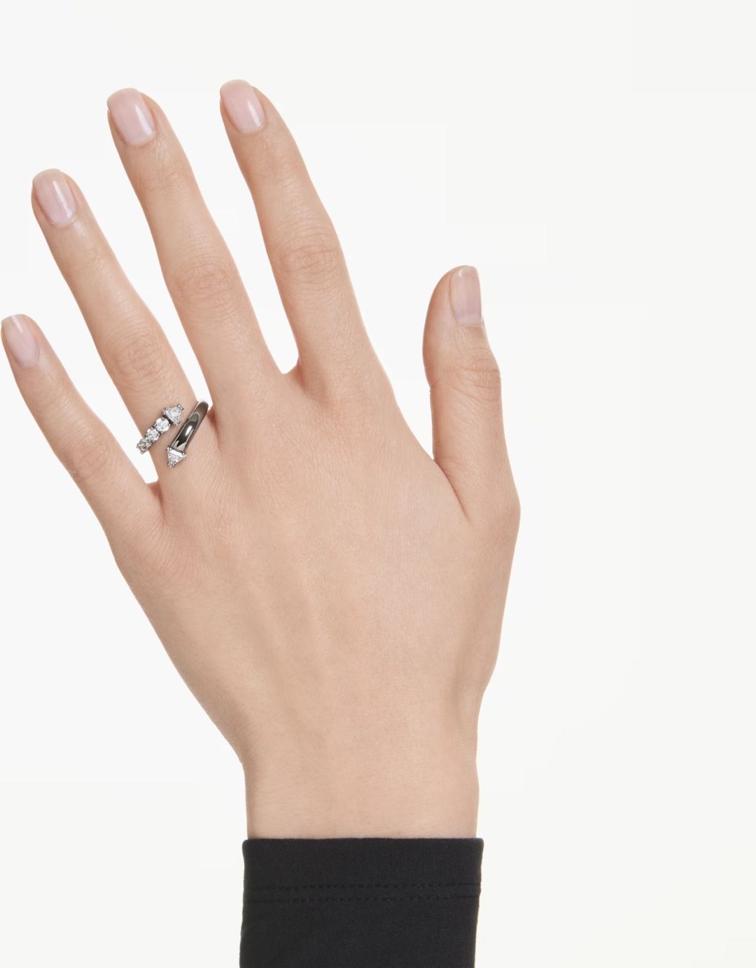 Кольцо Swarovski 5723189 размер 18 бижутерный сплав, кристаллы Swarovski, серебристый