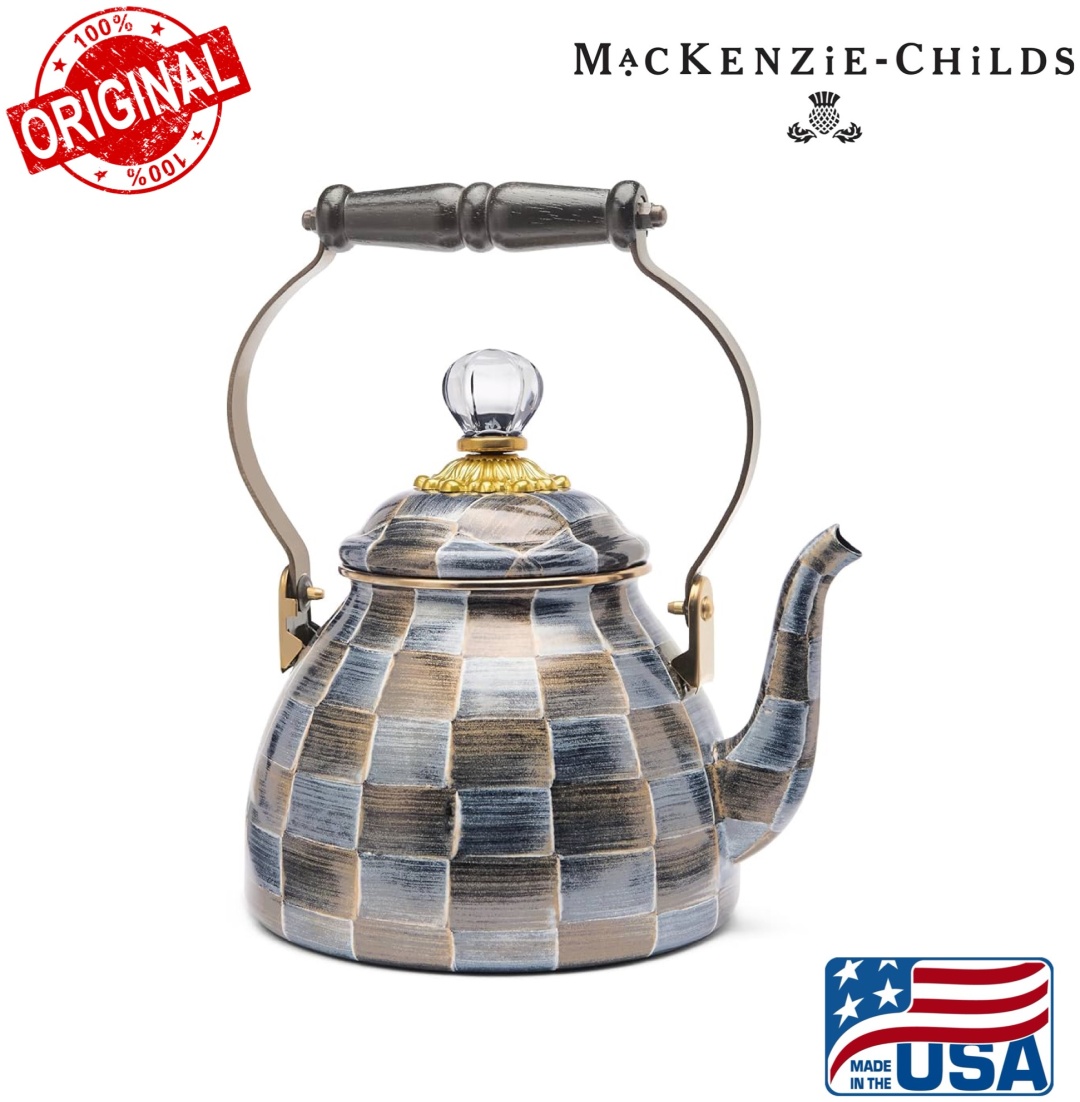 MACKENZIE-CHILDS чайник Handcrafted Sophisticheck 2 л, эмалированная сталь