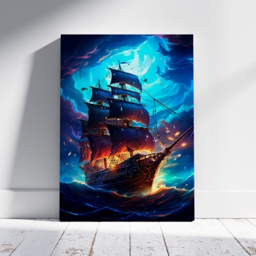 PEMIKAN CRAFT картина Корабль в шторме 50x70 см