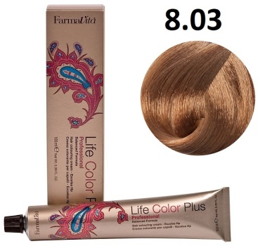 FarmaVita Life Color Plus 8.03 теплый светлый блондин крем-краска 100 мл