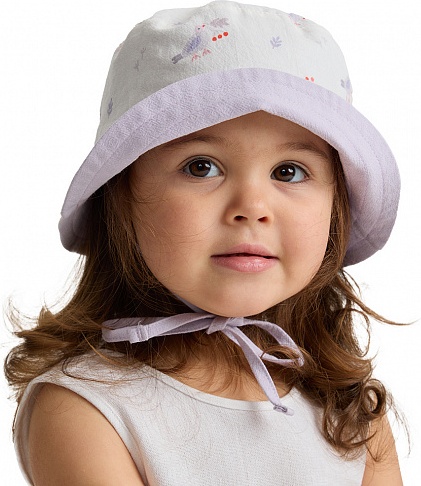 Панама BUBA KIDS BKPANAMA105-50 белый, светло-сиреневый 50