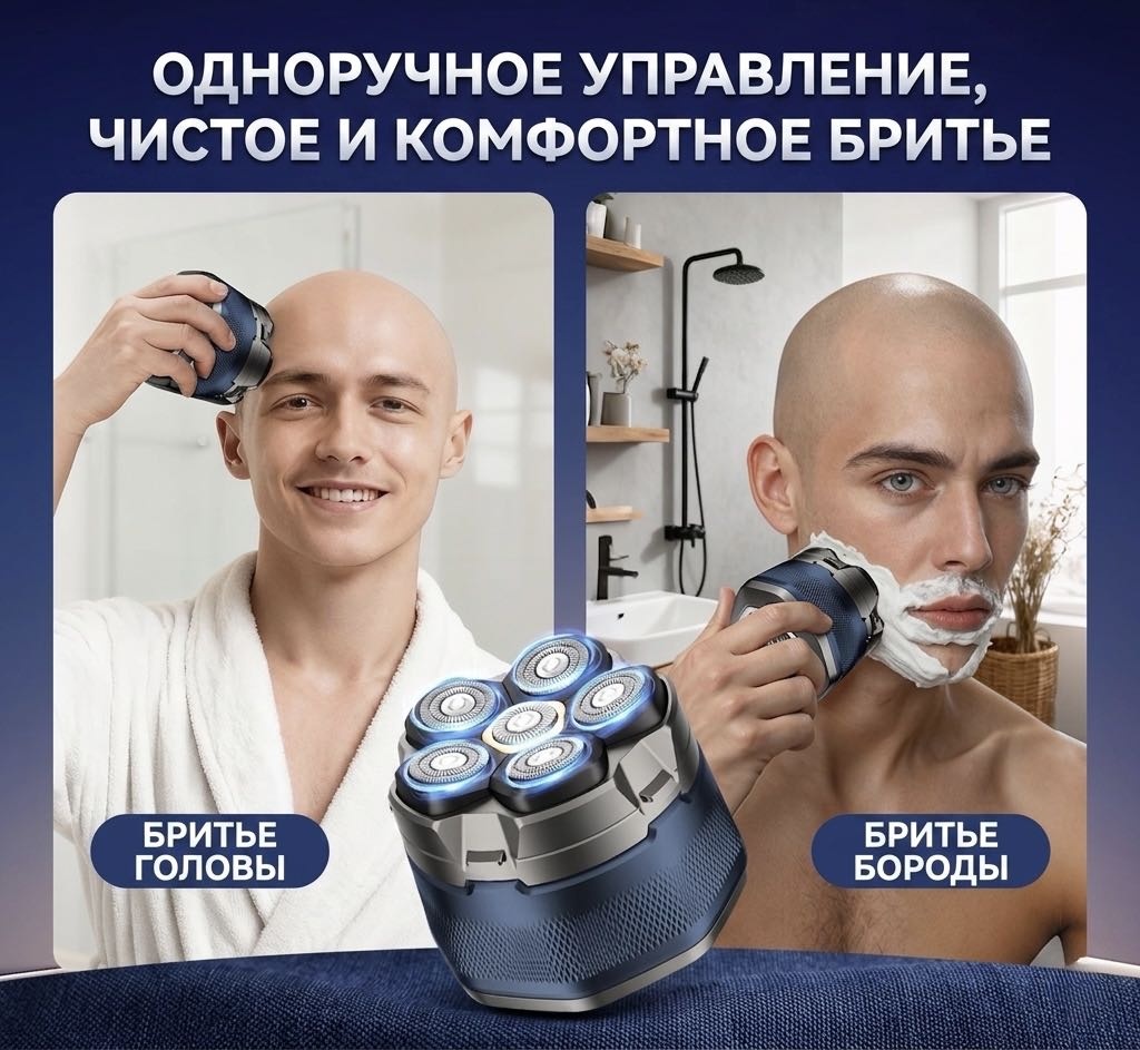 Электробритва LUXBEL супер мощная роторная
