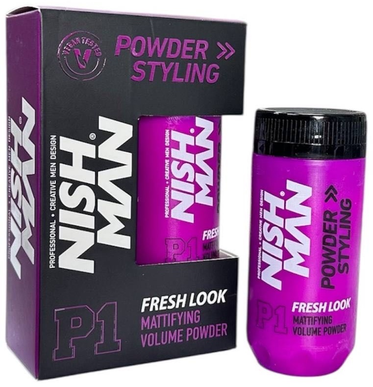 NISHMAN P1 fresh look mattifying volume powder пудра средняя фиксация 20 г