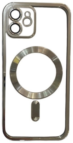 Чехол EMY для Apple iPhone 12 серебряный