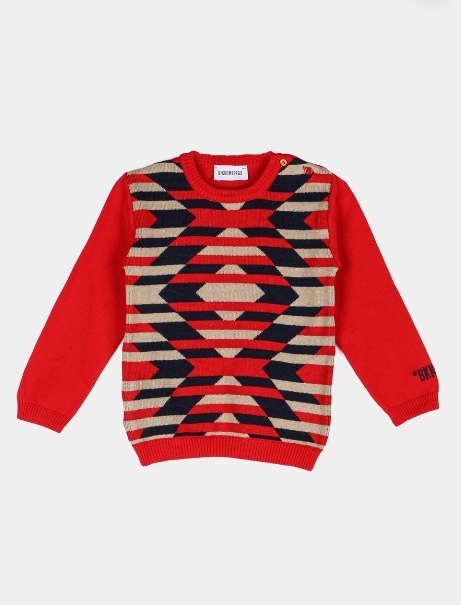 Джемпер Bikkembergs kids красный