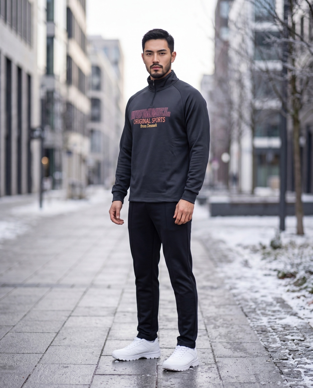 Спортивный костюм Hummel черный, красный