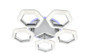 Люстра потолочная ECOLUX LED, кол-во ламп: 5 шт