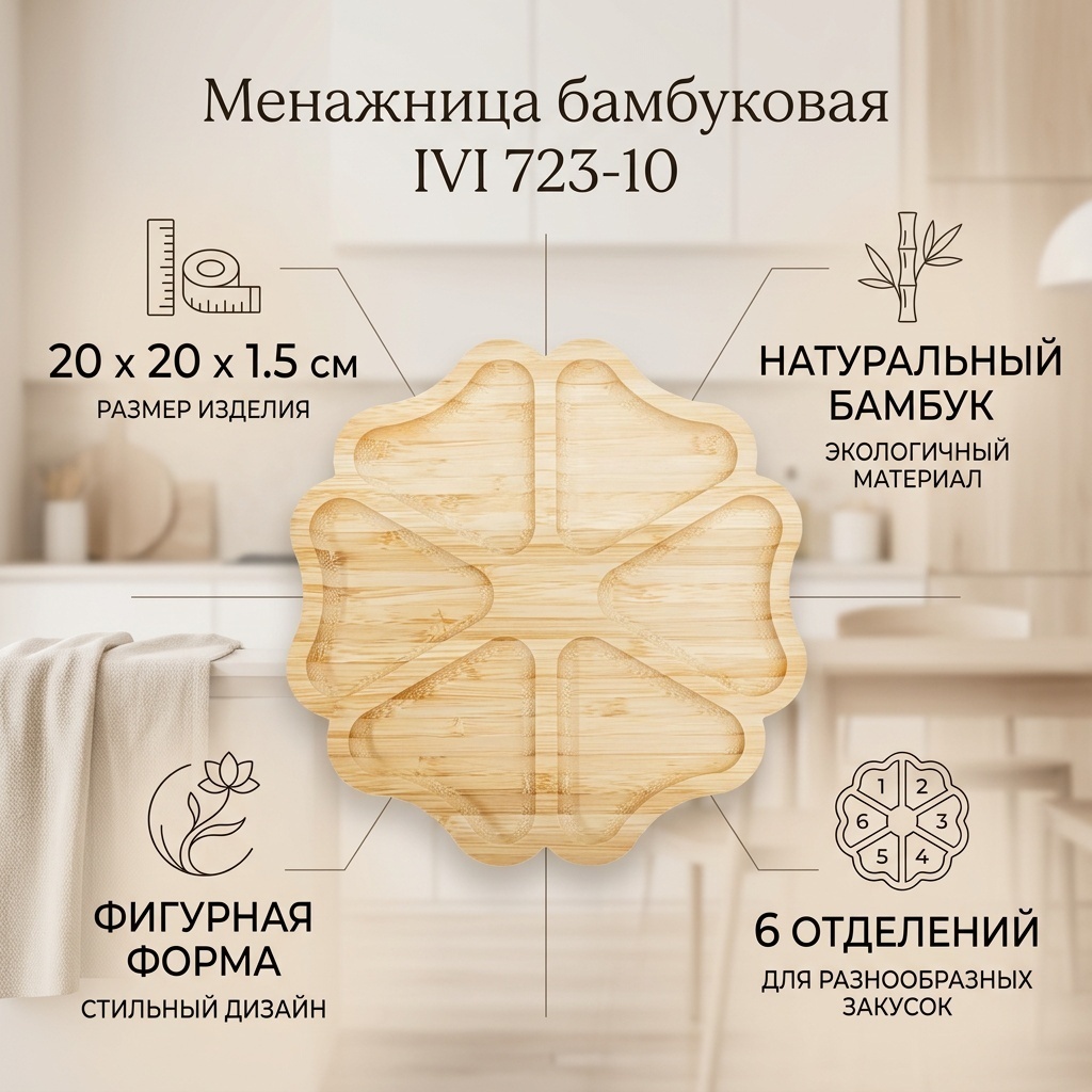 IVI менажница 723-10 фигурная 1 шт