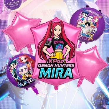 Набор воздушных шаров Leila Shine Mira 5 шт, мультиколор