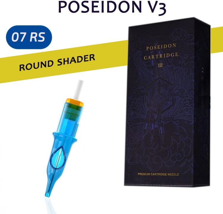POSEIDON тату картриджи V3 1207RS Round Shader 5шт