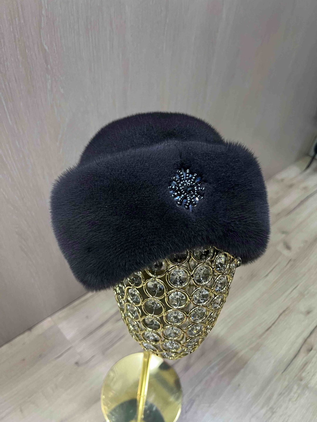 Шапка SemiFur размер 57, 58, 59, 60, графит