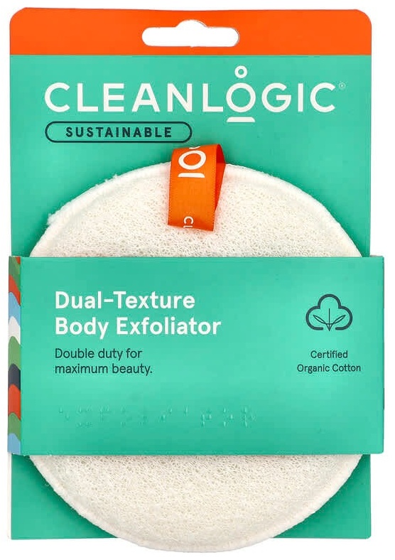 CleanLogic мочалка для тела, универсальное белый 1 шт
