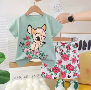 Пижама Bambi Бэмби зеленый, мультиколор